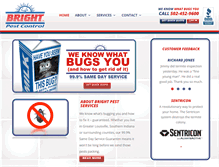 Tablet Screenshot of brightpest.com
